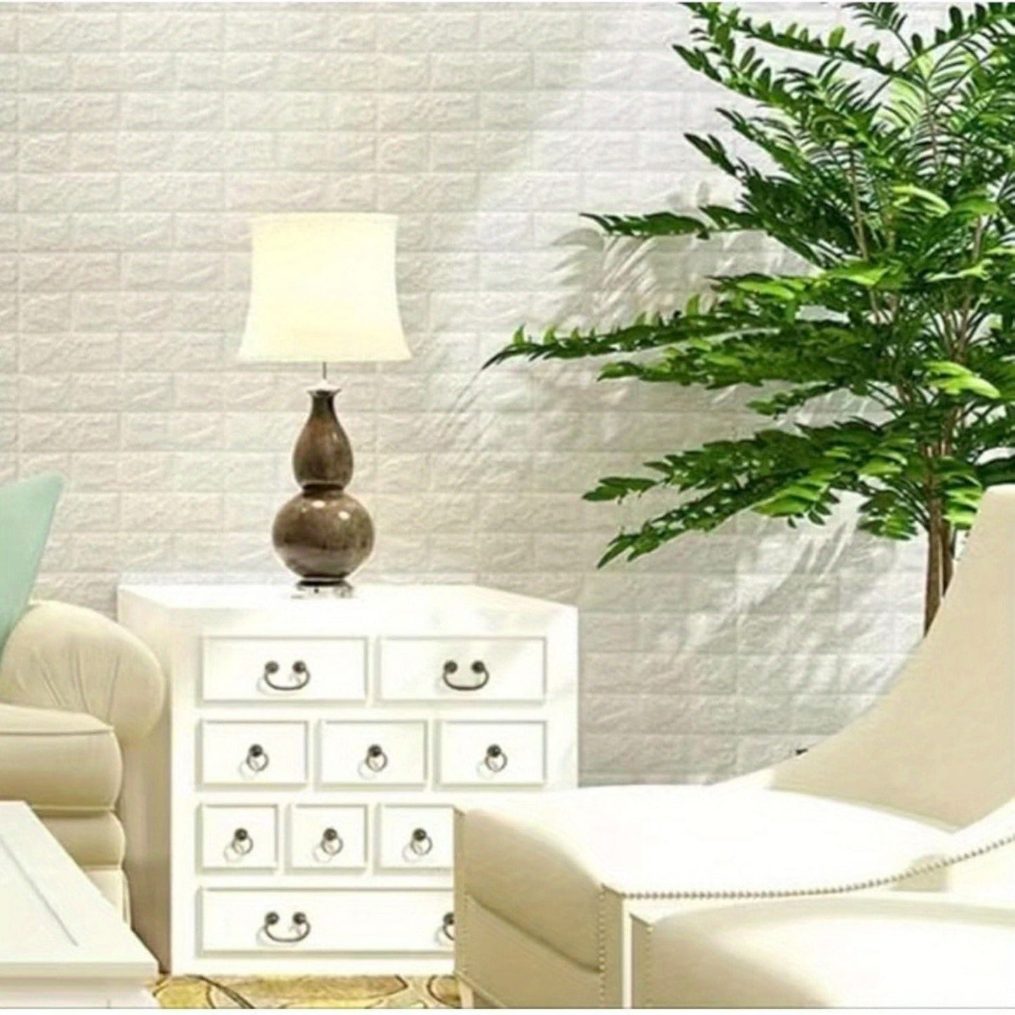 An Amazing 60-Piece 3D Wall Sticker Set (15x13 Inches) Get more for less! Stick on your Brick.