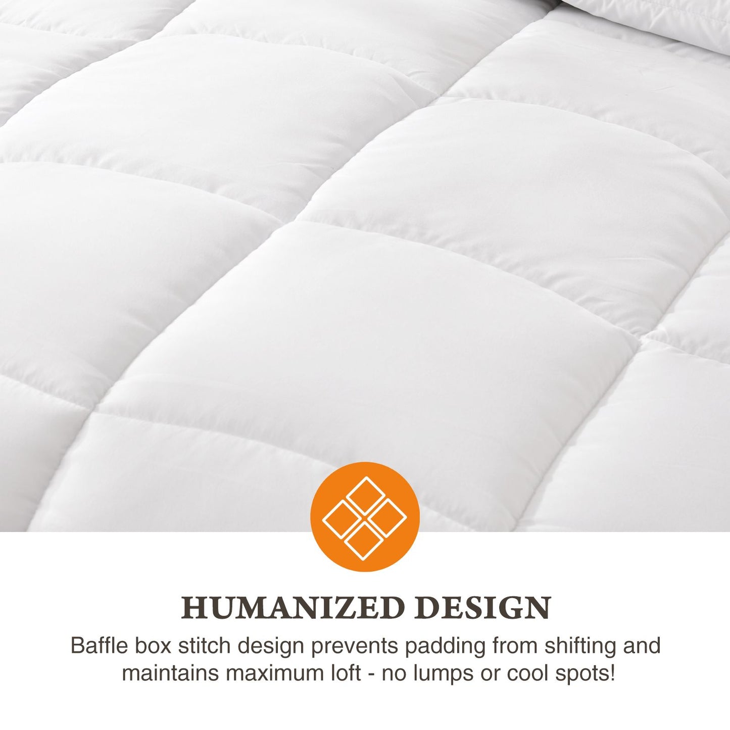 All-Season Quilted Polyester Comforter, Duvet Insert