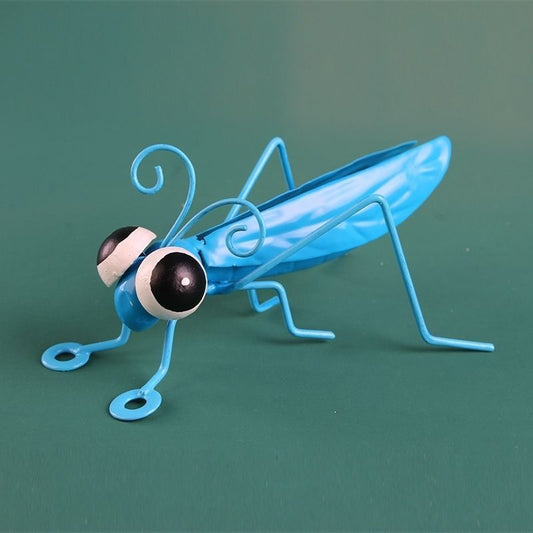 Creative Metal Insect Decoration – Red and/or Blue Yard Sculpture for Garden Decor