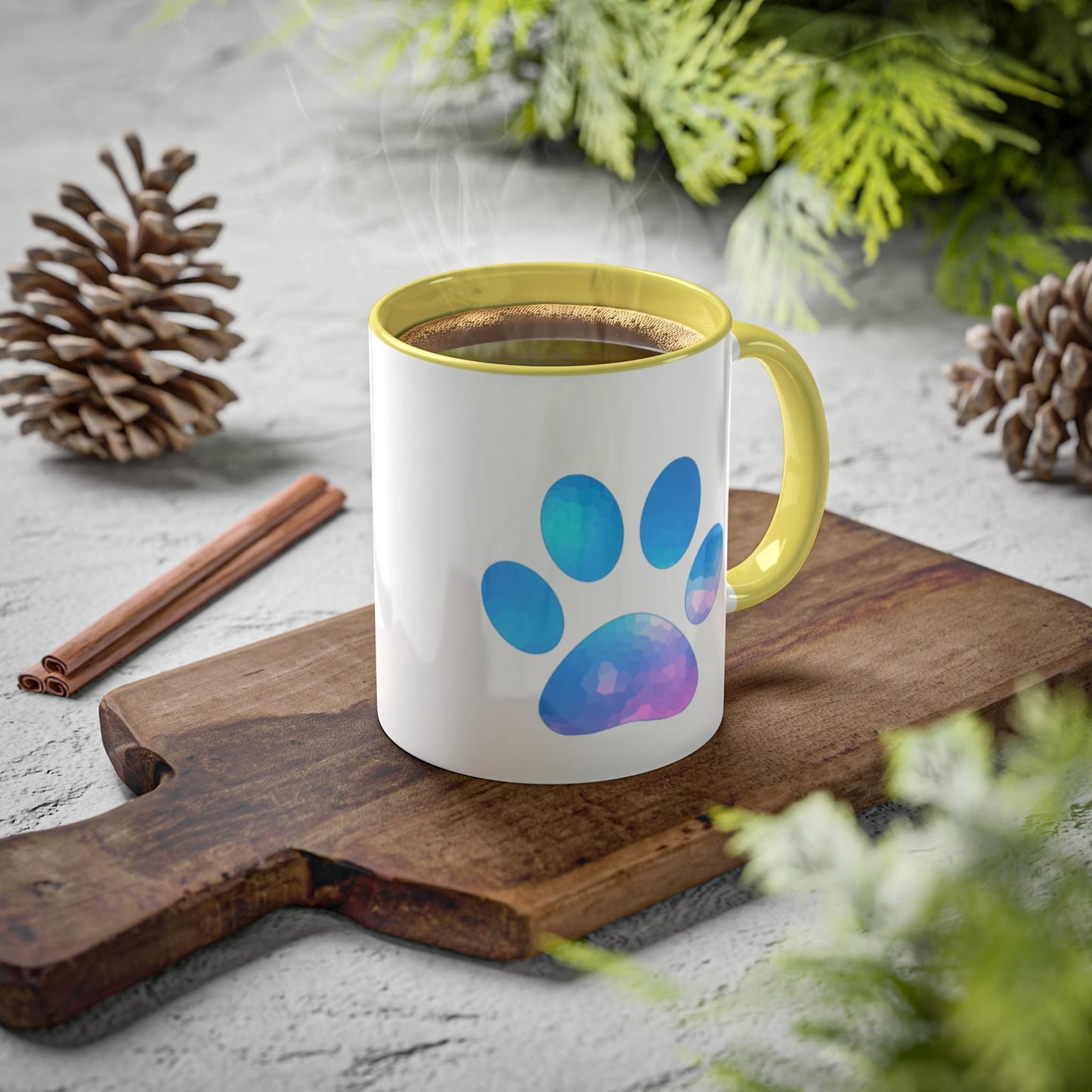 Animal Lover Colorful Mugs, 11oz, Just Paw You Mug. Gift for Pet Owners, Cute Animal Mug, Colorful Coffee Cup,