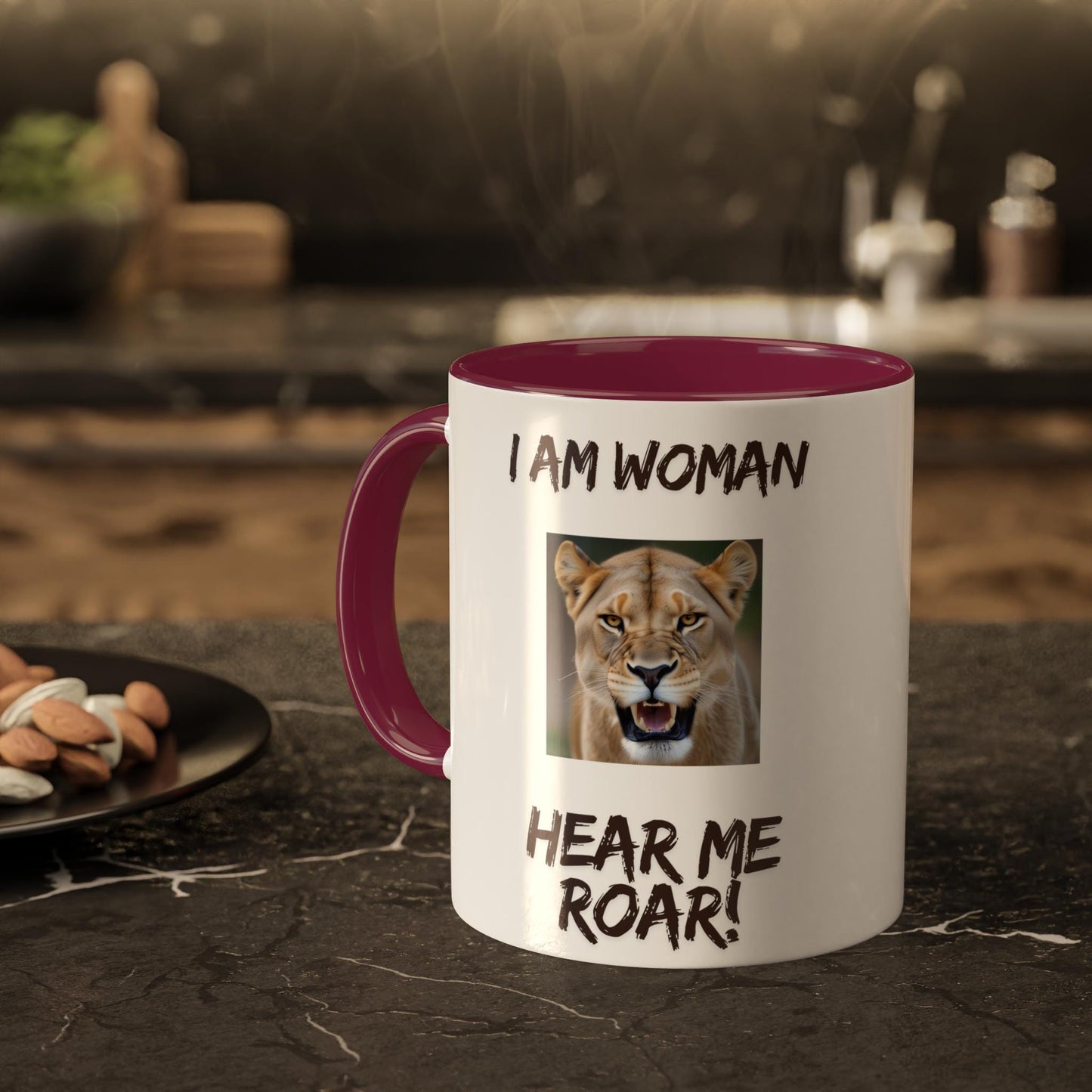 Empowerment Mug, for the strong women, Coffee Cup for the Women doing the lions share, Colorful Kitchen Gift