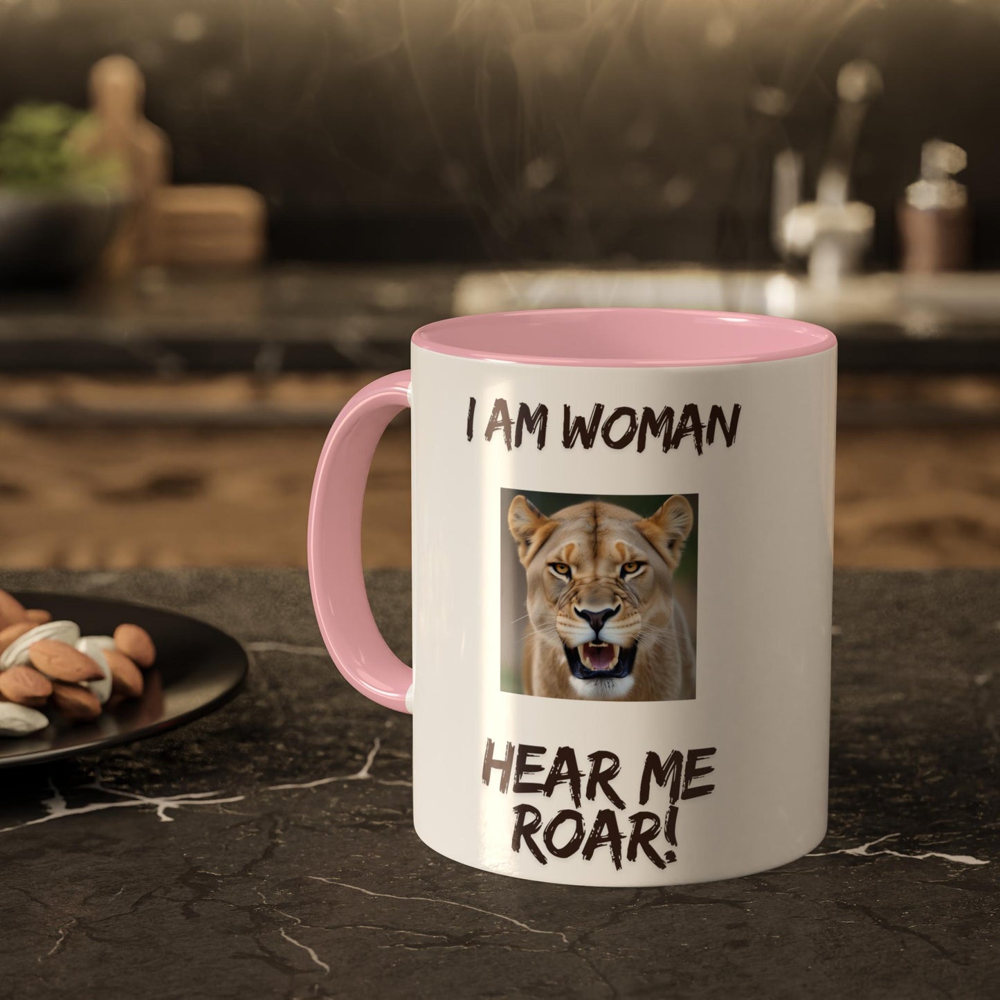 Empowerment Mug, for the strong women, Coffee Cup for the Women doing the lions share, Colorful Kitchen Gift