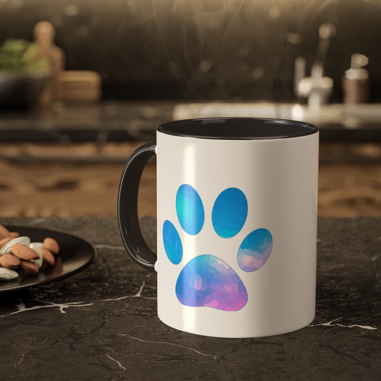 Animal Lover Colorful Mugs, 11oz, Just Paw You Mug. Gift for Pet Owners, Cute Animal Mug, Colorful Coffee Cup,