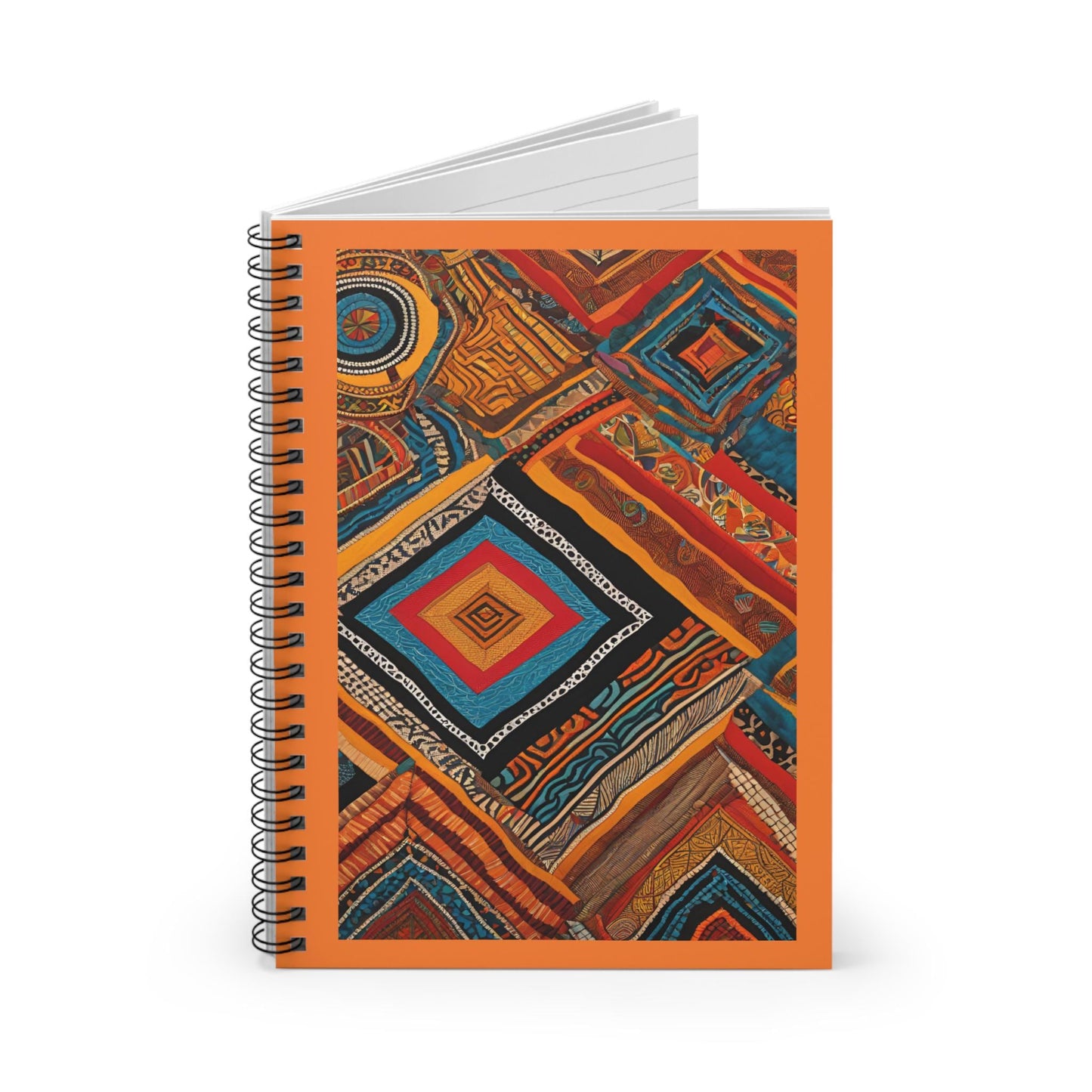 African Inspiration, Vibrant Savanah Oasis- Spiral Notebook - Ruled Line