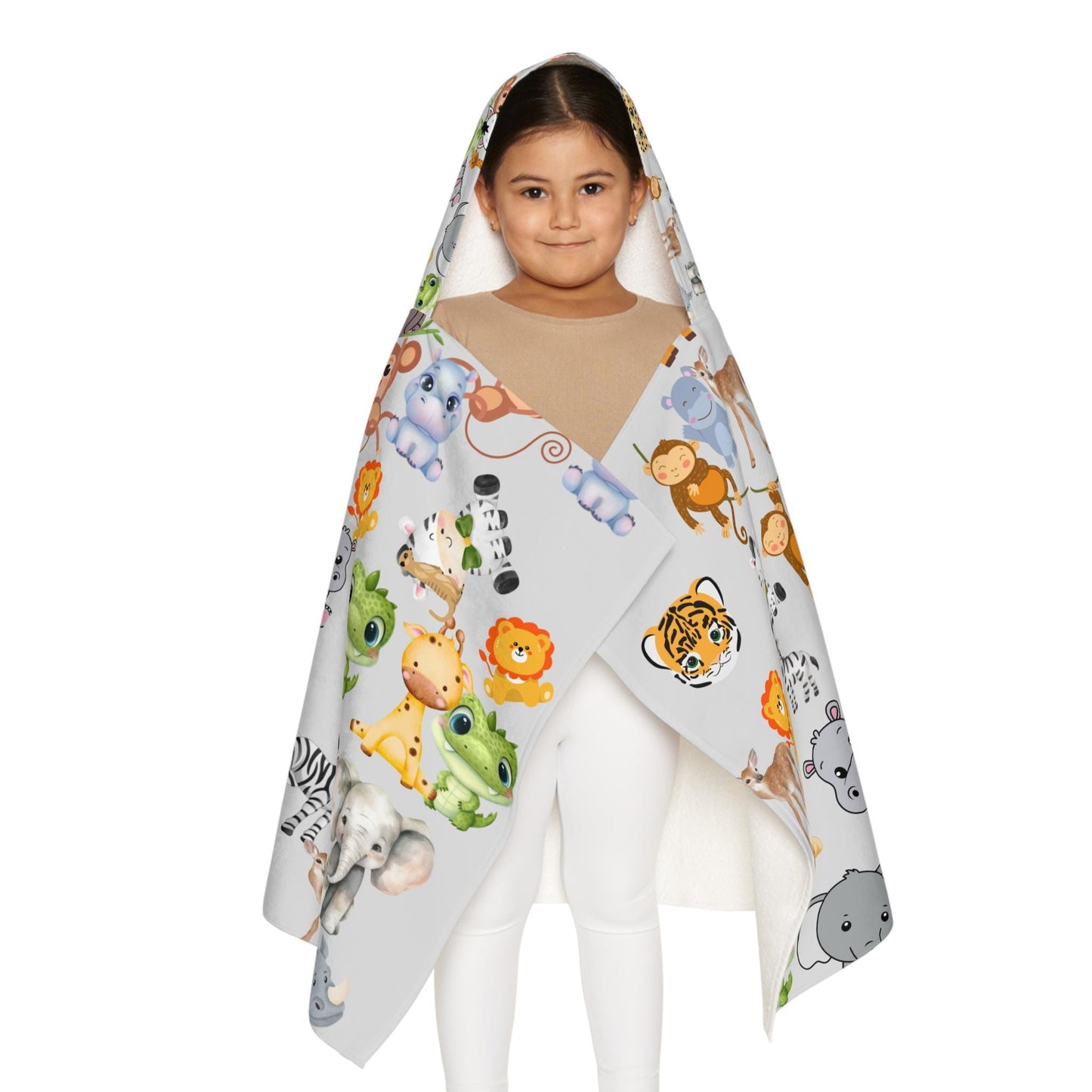 Kids Hooded Towel, Baby Animal Designs, Bright and Vibrant Children&#39;s Bath Towel, Parent&#39;s Perfect Child Drying Gift, Hooded Towel