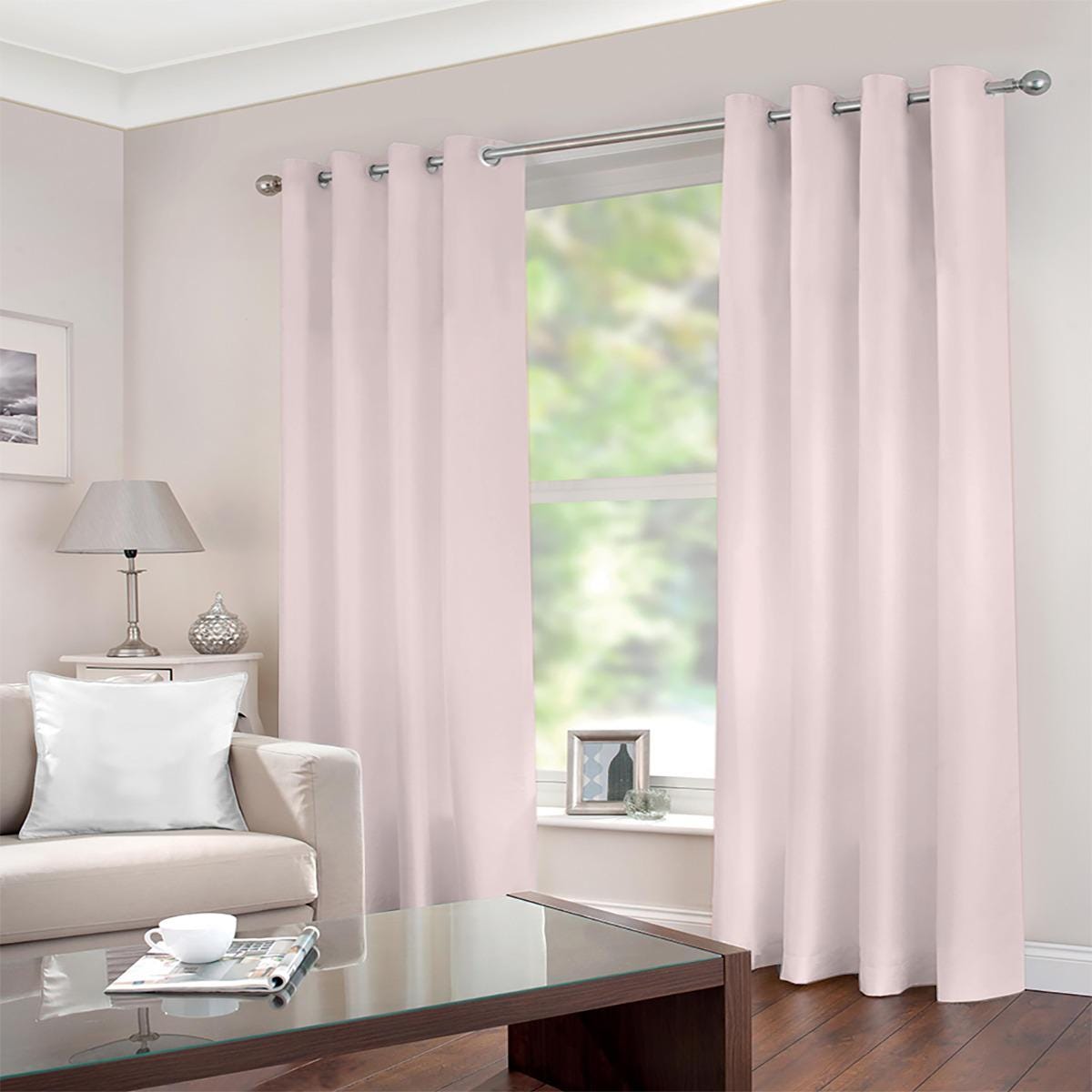 Delicately Pink Elegant  Blackout Grommet Curtains | 265(gsm)