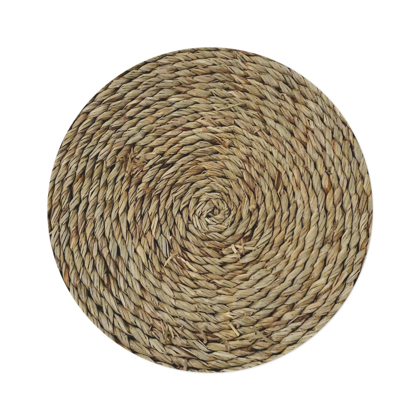 Round Rug, Native Straw Mat Design, Soft Faux Straw Mat, Comfortable and Unique Floor Covering