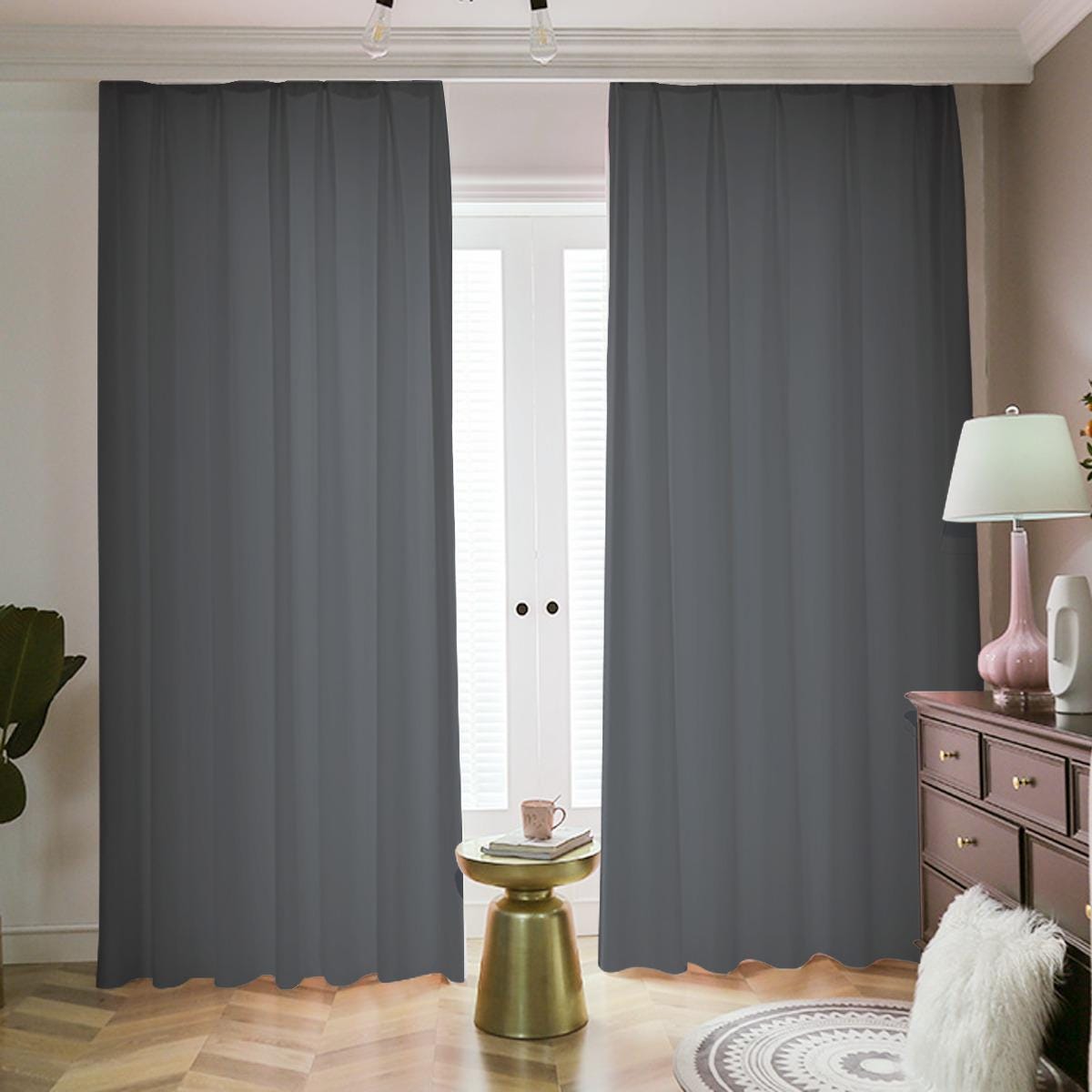 Deep Royal Blue Blackout Curtains with Hooks | 265(gsm)